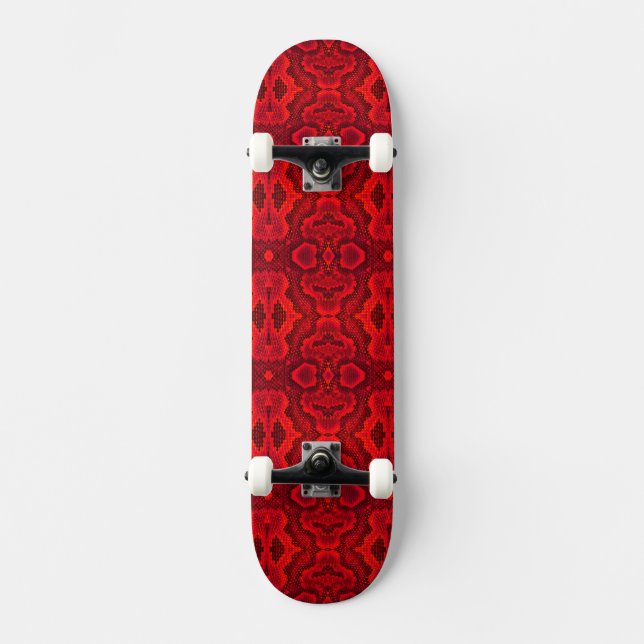 Red Snake Struktur SkateBoard Bräda 19,5 Cm (Framsida)