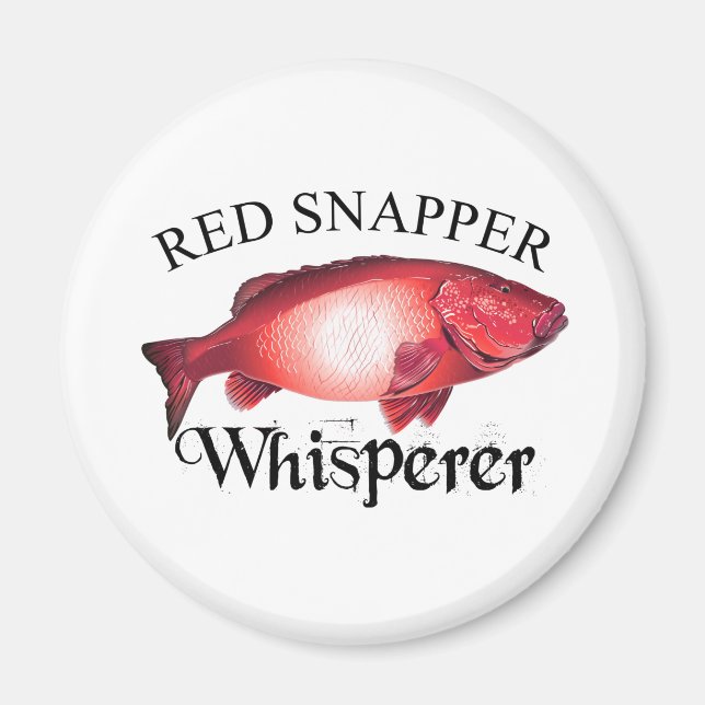 Red Snapper Whisperer Light Magnet (Framsidan)