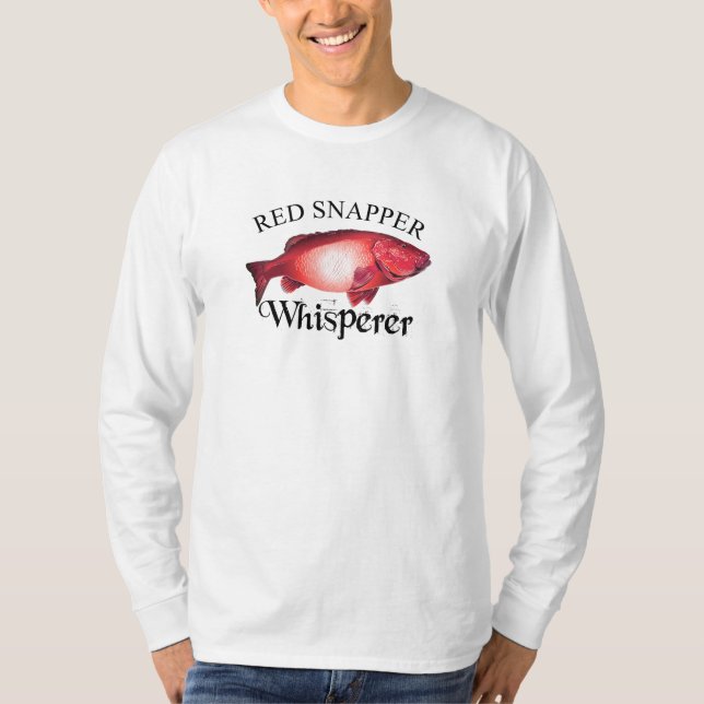 Red Snapper Whisperer Light T Shirt (Framsida)