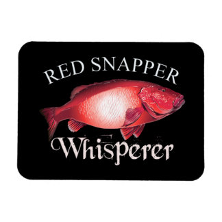 Red Snapper Whisperer Mörk Magnet