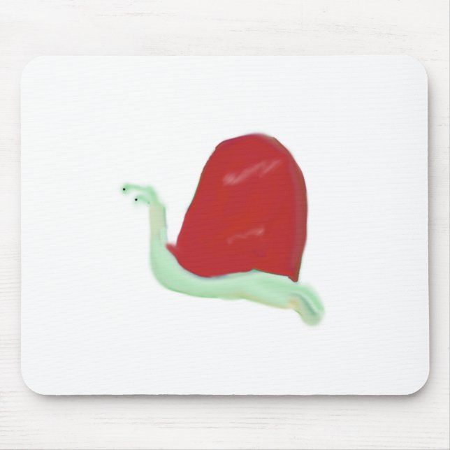 Red Snigel Mouse Pad Musmatta (Framsidan)