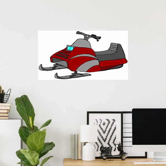 Red Snö Mobile Poster (Skapare uppladdad)