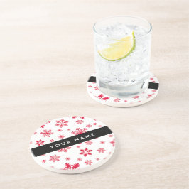 Red Snöflingor, ditt namn, anpassa Underlägg