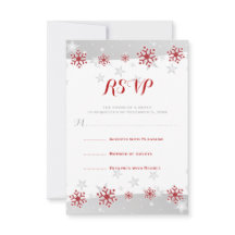 Red snöflingor & grått stjärnor, modern bröllop OS