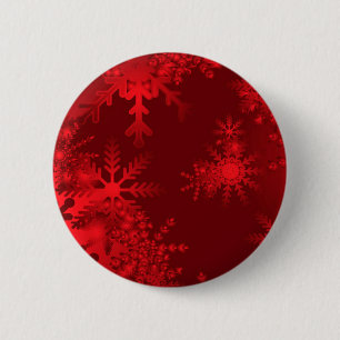 Red Snöflingor Knapp