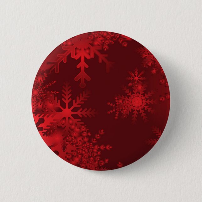 Red Snöflingor Knapp (Framsida)