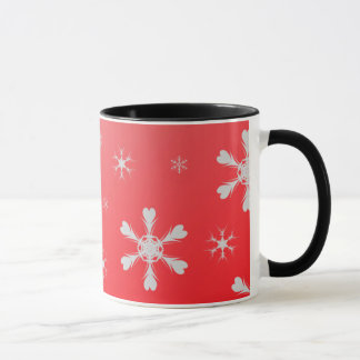 Red Snöflingor Mugg