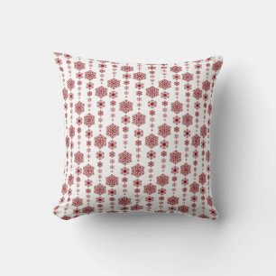 Red Snöflingor Pillow Kudde