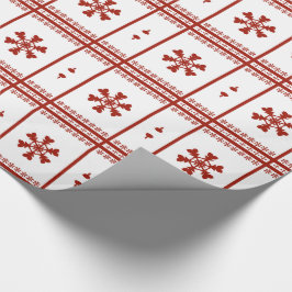 Red Snöflingor Presentpapper