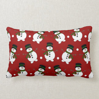 Red Snögubbe Pillow Lumbarkudde