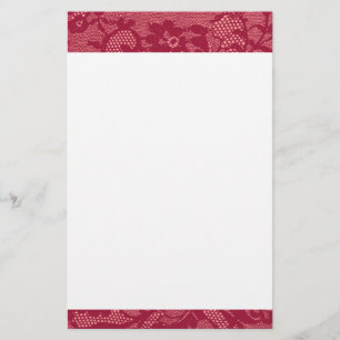 Red Snöre Gräns Brevpapper