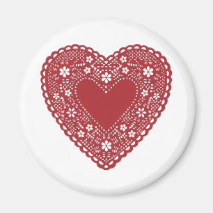 Red Snöre Heart Magnet