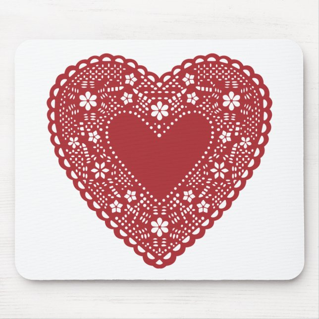 Red Snöre Heart Musmatta (Framsidan)