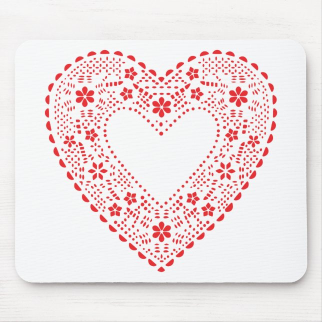 Red Snöre Heart Musmatta (Framsidan)