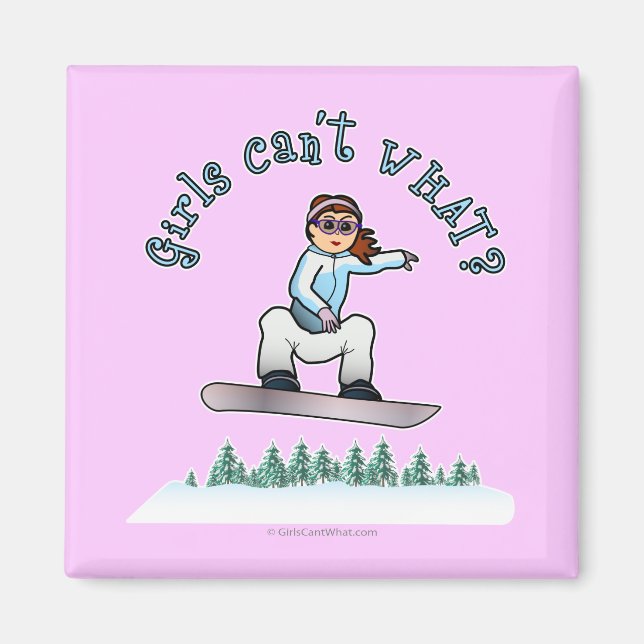 Red Snowboarder Magnet (Framsidan)