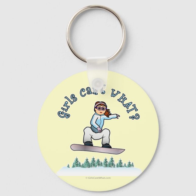 Red Snowboarder Nyckelring (Framsida)