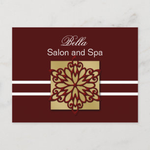 Red snowflake business Tacks Cards Vykort