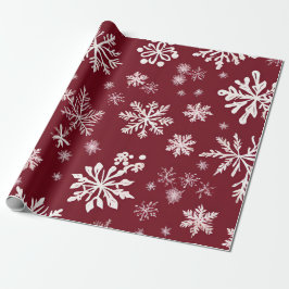 Red Snowflake Presentpapper