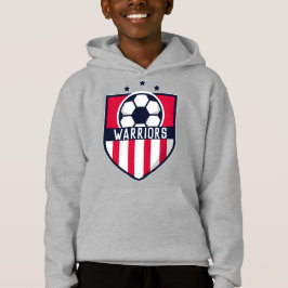 Red Soccer Shield Team, Player Namn och nummer T Shirt