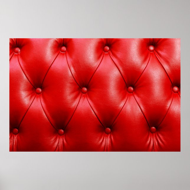 Red soffa läder struktur poster (Framsidan)