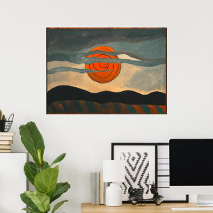 Red Sol Arthur Dove Poster