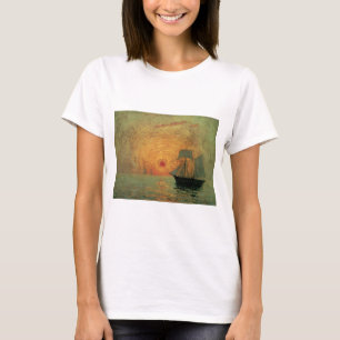 Red Sol av Maxime Maufra, Vintage Impressionism T-shirt