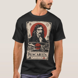Red Sol Descartes | Philosophy Porträtt T Shirt
