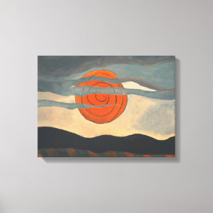 Red Sol efter Arthur Dove Canvastryck