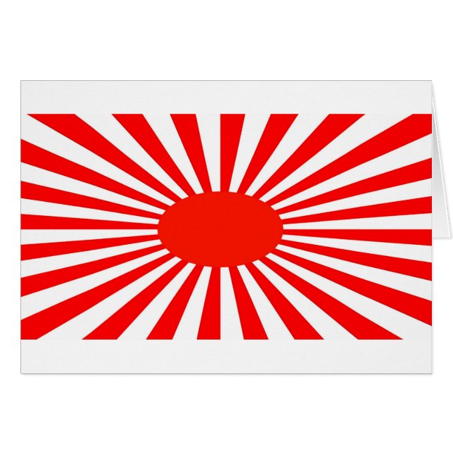 red sol hälsningskort (Framsidan Horizontal)