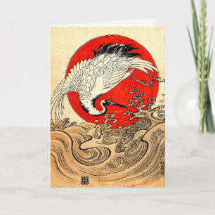 RED SOL,JAPANESE FLYING CRANE,HAVET VINKARA HELGKORT