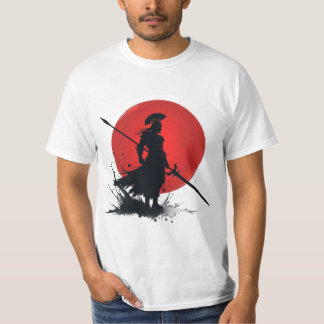 Red Sol Samurai-Inspired Tee
