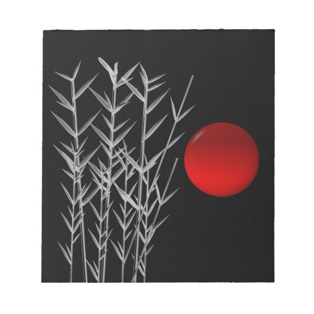 Red sol svartvit, svart  anteckningsblock (Framsida)