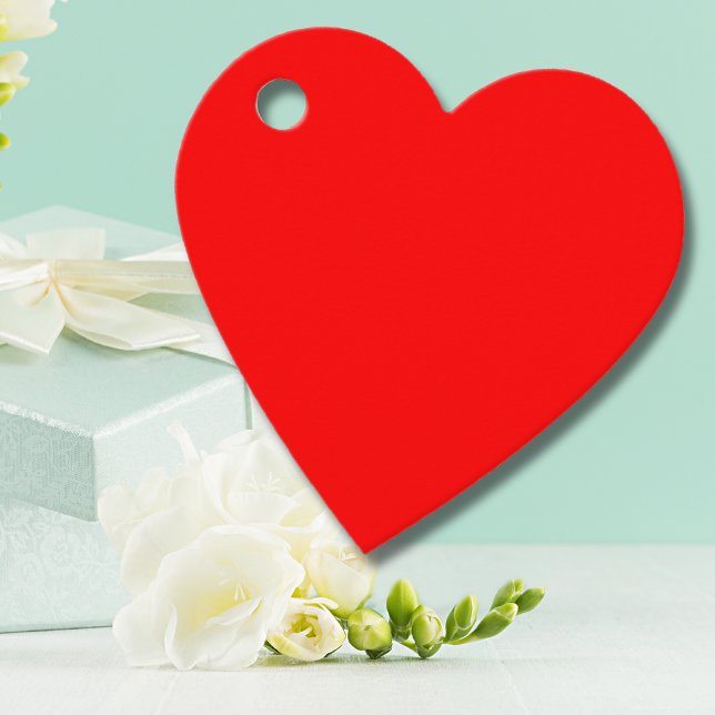 Red Solid Färg | Klassisk | ELEGANT | TRENDIG Gåvor Etiketter (Skapare uppladdad)