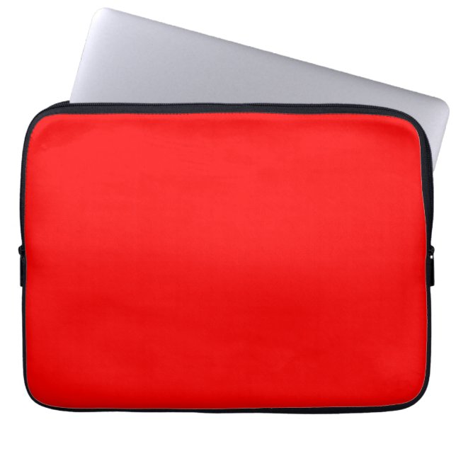 Red Solid Färg | Klassisk | ELEGANT | TRENDIG Laptop Fodral (Framsidan)