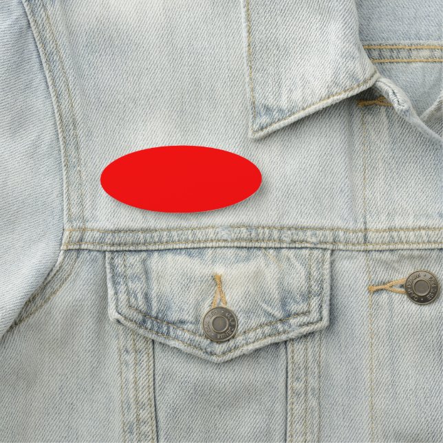 Red Solid Färg | Klassisk | ELEGANT | TRENDIG Namnbricka (På plats)