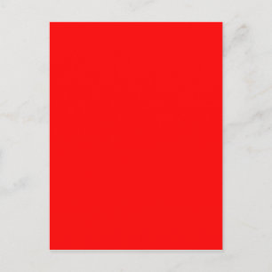 Red Solid Färg Vykort