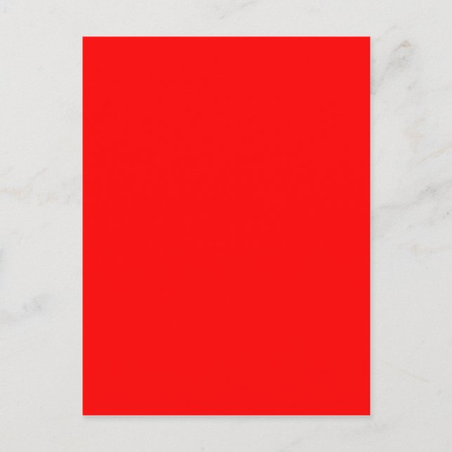 Red Solid Färg Vykort (Framsida)