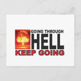 Red som går igenom helvetets behålla och går vykort