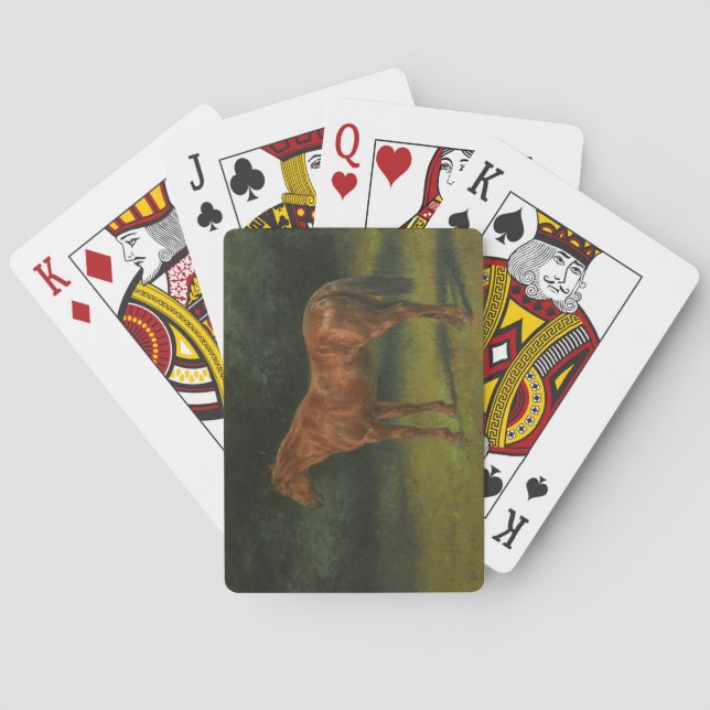 Red Sorrel Horse (av Rosa Bonheur) Casinokort (Baksidan)