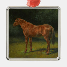 Red Sorrel Horse (av Rosa Bonheur) Julgransprydnad Metall