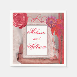 Red Söt Rustic Pappersservett