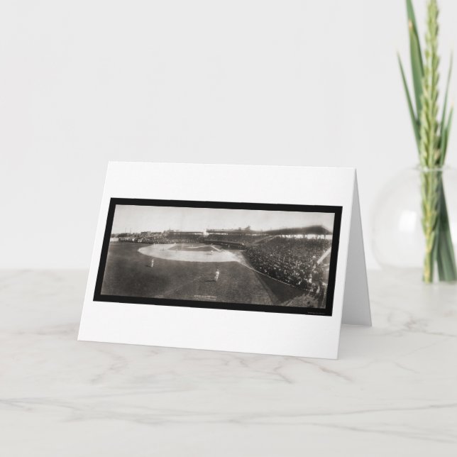 Red Sox White Sox baseballfoto 1904 Kort (Framsida)