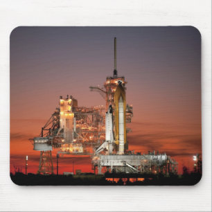 Red Space Shuttle Spaceship Atlantion Launch Pad Musmatta