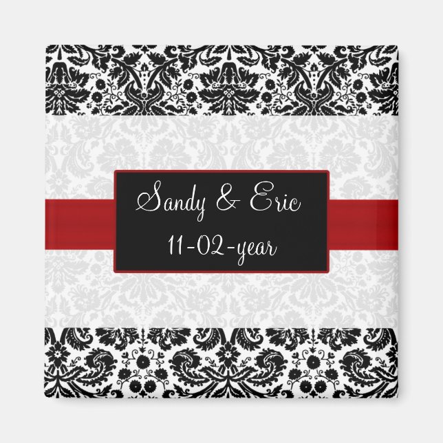 red Spara datum magneter (Framsidan)