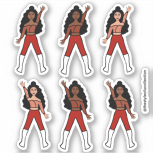 Red Spark Dancer Stickers Klistermärken