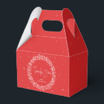 Red Sparkling Ljus Tack Presentaskar<br><div class="desc">En julkrans av mousserande ljus mot en röd bakgrund. Skriptteckensnittet "Tack" är en bild - så att den kan storleksändras,  roteras och flyttas. Resten av texten är helt redigerbar. Andra färg,  olika storlekar/former av förmånsbox och samordningsposter finns i min butik.</div>