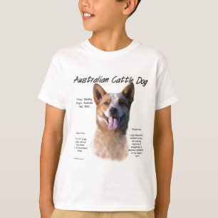 Red Speckle Australian Cattle Hund History T-shirt