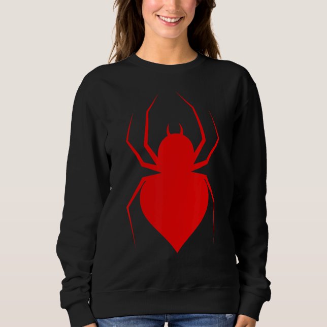 Red Spider Cobweb Spiders Webben Arachnophile Inse T Shirt (Framsida)