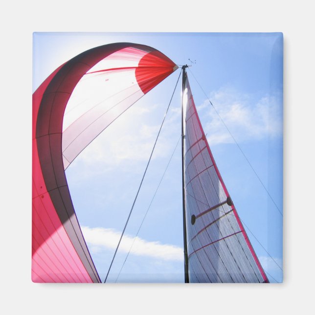 Red Spinnaker med Sol Magnet (Framsidan)