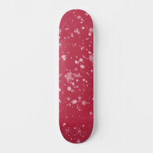Red Splotchy Chaos Mini Skateboard Bräda 18,5 Cm